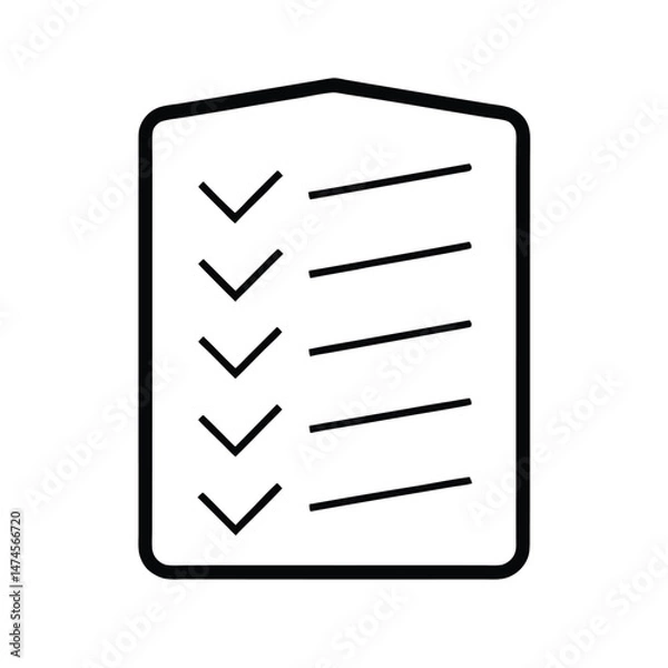 Obraz clipboard icon vector illustration