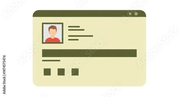 Fototapeta Isolated Profile