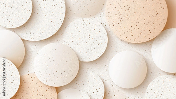 Fototapeta Modern Minimalist Abstract Circular Pattern Background