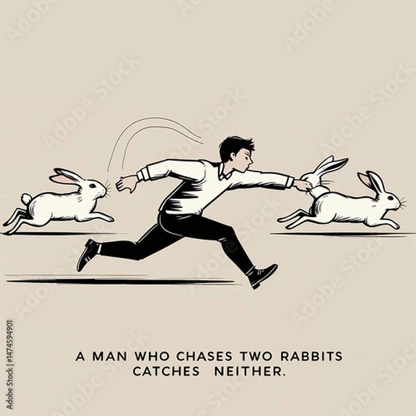 Fototapeta Chase Two, Catch None