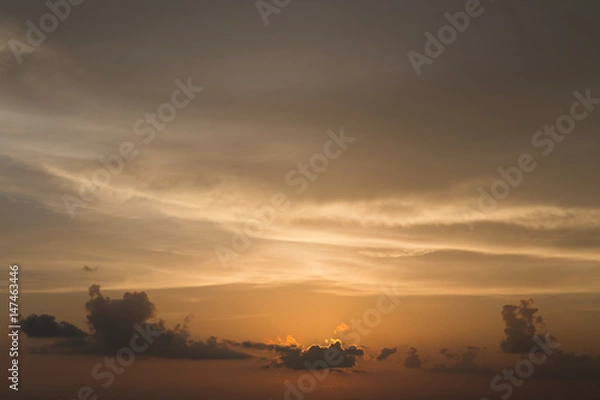 Obraz sky in sunset time	