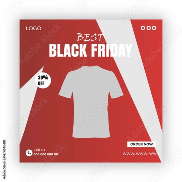 Obraz Pic up your new hoodie social media post design template

