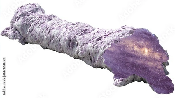 Fototapeta Surreal Cosmic Landscape with Galaxy and Clouds Depicting the Wonders of the Universe in Art