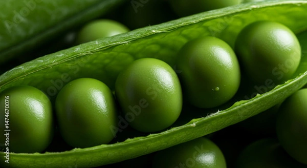Obraz Fresh Snap Peas: Green Legume Ingredient