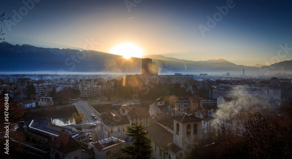 Obraz Un tôt matin à Grenoble 