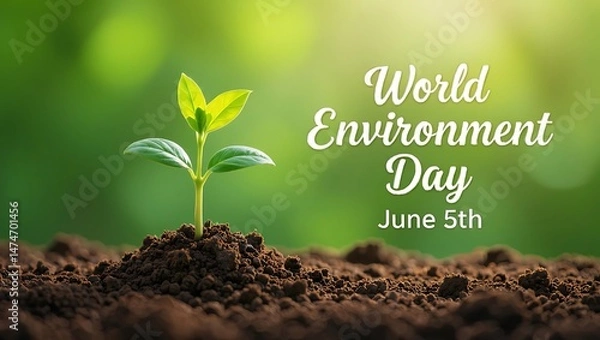 Fototapeta world environment day poster template