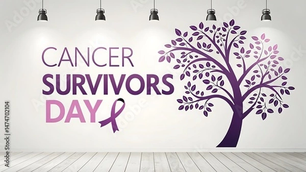 Fototapeta national cancer survivors day social media banner template