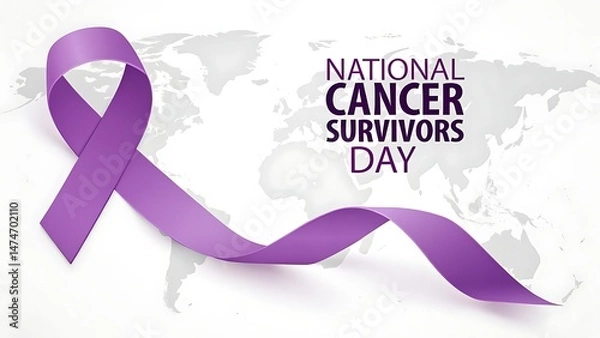 Fototapeta national cancer survivors day social media banner template