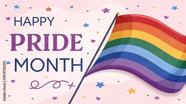 Fototapeta pride month banner