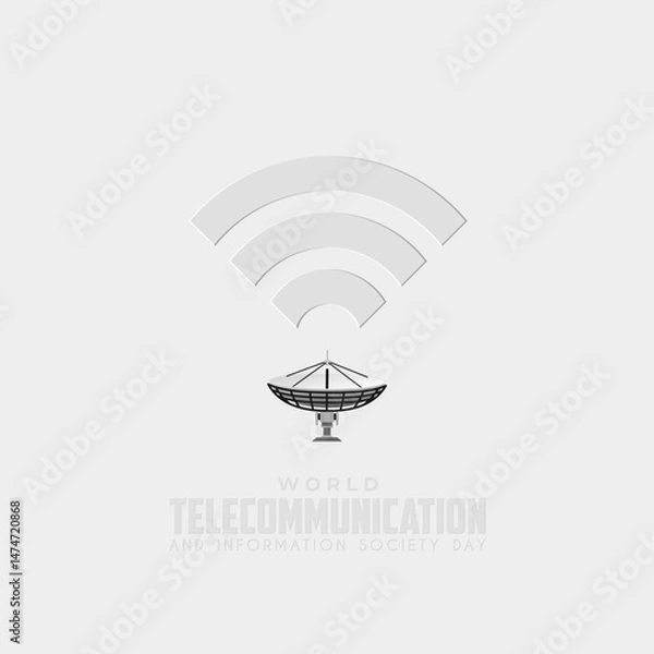 Obraz World Telecommunication and Information Society Day Template, May 17