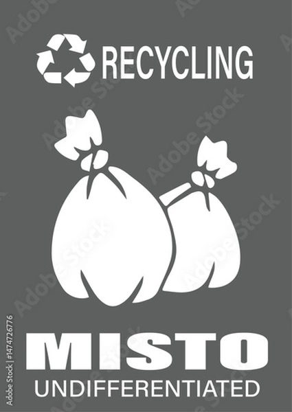 Obraz Cartelli raccolta differenziata