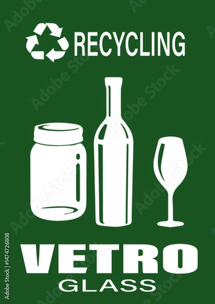 Obraz Cartelli raccolta differenziata