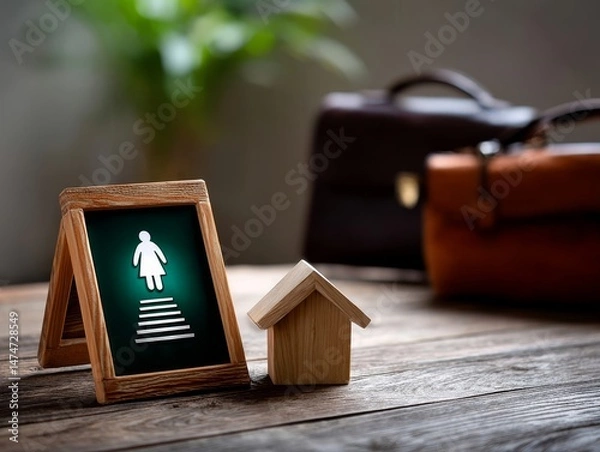 Fototapeta Empowering Women’s Career Advancement at Home A Guide to Balancing Work and Life