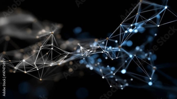 Obraz Digital background. Can be used in the description of network abilities, technological processes, digital storages, science, education, etc