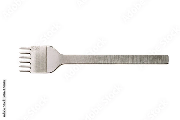 Obraz Leather Craft Hole Punch Puncher Chisel Stitching Tool isolated