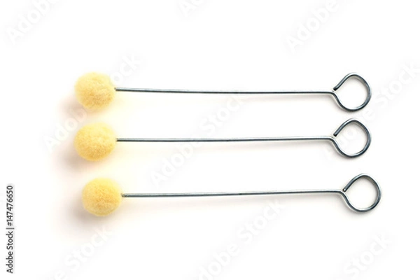 Obraz wool dauber applicator,to apply dye stain and finish to leather crafts, isolate