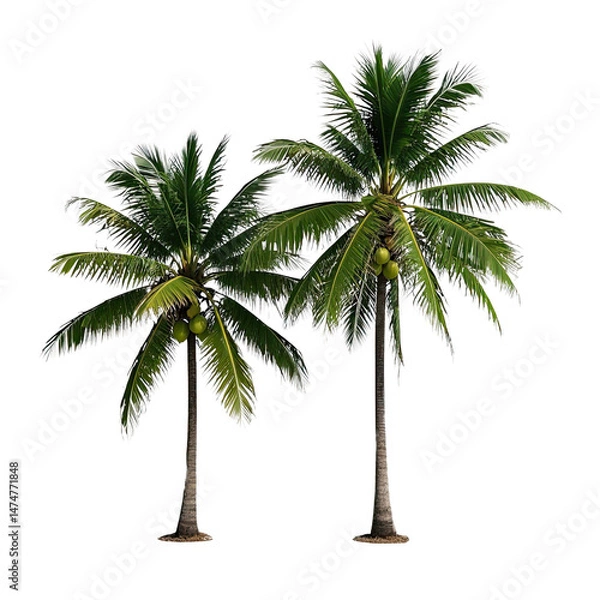Fototapeta  Coconut Trees, Generative AI