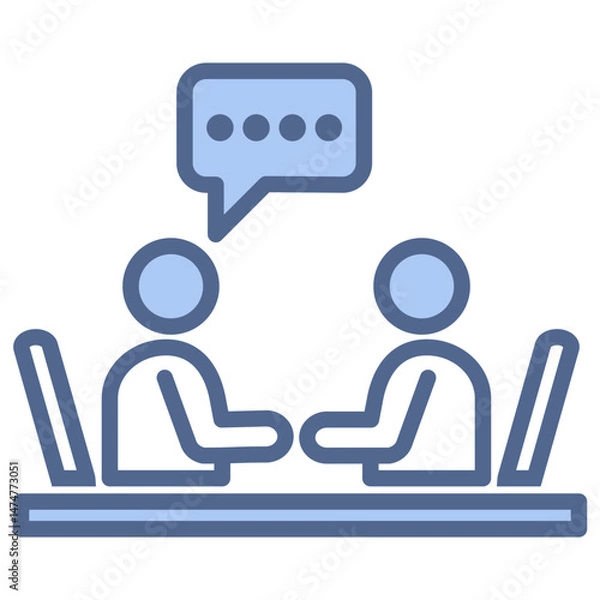 Obraz Mentor Blue Icon