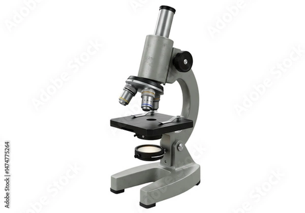 Fototapeta Monocular Microscope: Lab Equipment