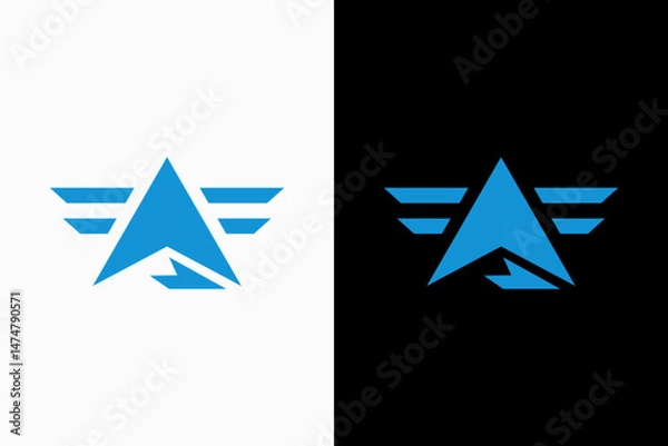 Obraz Mountain Wing Vector Logo Premium 