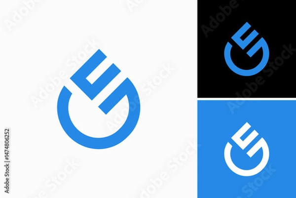 Obraz CG Water Drop Vector Logo Premium 
