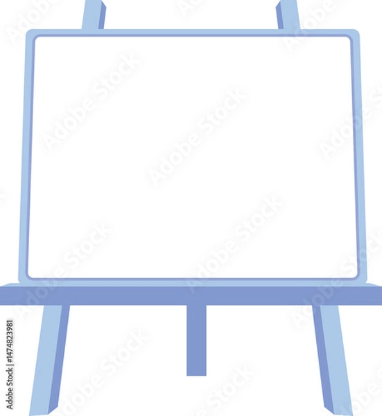 Fototapeta Blank Whiteboard on Easel Graphic