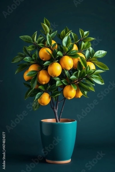Obraz Lemon tree in a pot