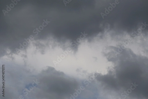Obraz Sky is overcast, storm is coming, rain is about to fall.