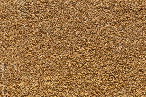 Obraz Brown epdm flooring, where the material is shaped like sand but is soft.