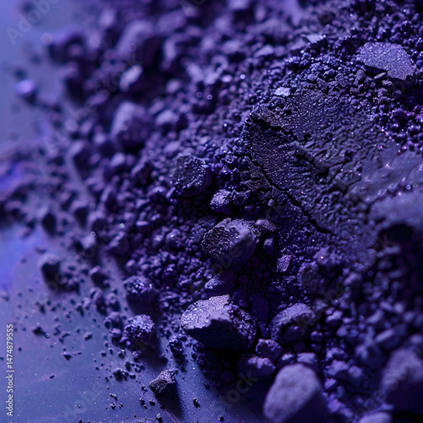 Fototapeta Abstract Explosion of Dark Purple Powder