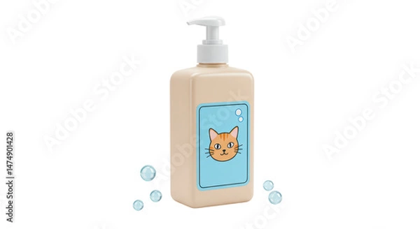 Obraz Isolated Cat Shampoo
