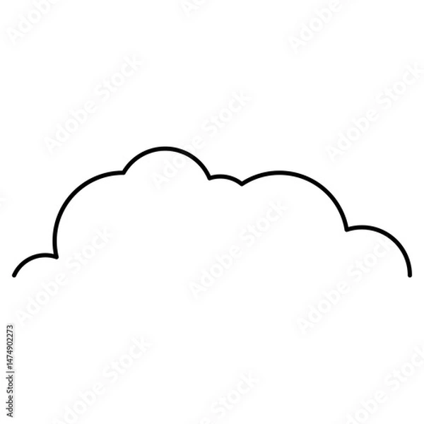 Obraz Cloud Line Icon
