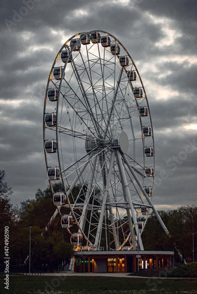 Obraz ferris wheel in the park