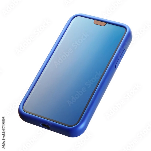 Fototapeta smartphone plastic 3d icons in cartoon plastic style minimal isolated on transparent white background, clipping path