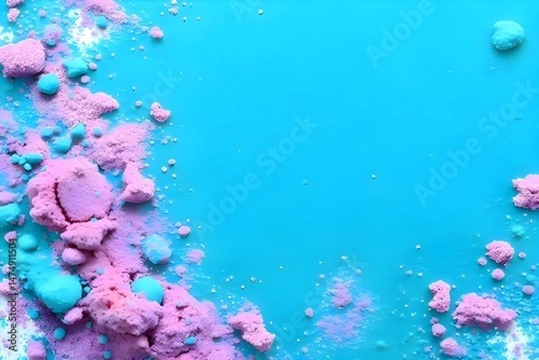 Obraz Abstract Turquoise Dust Background Harmony