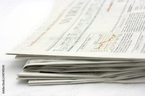 Fototapeta newspaper close up