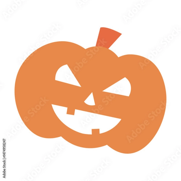 Obraz Isolated colored halloween pumpkin icon Vector