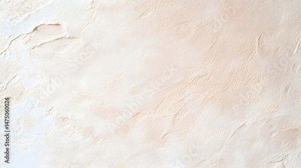 Fototapeta Textured Off-White Wall Background with Light Vignette