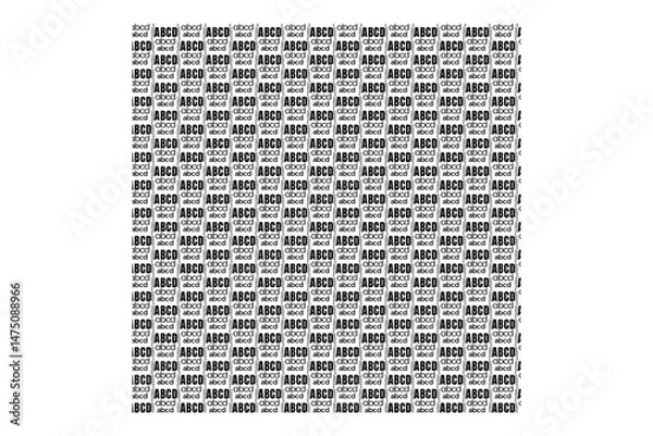 Fototapeta Handwriting Pattern Design Vector.