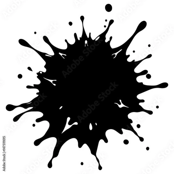 Fototapeta Rocket Launch Vector Icon with Planet and Stars – Space Exploration Outline Design