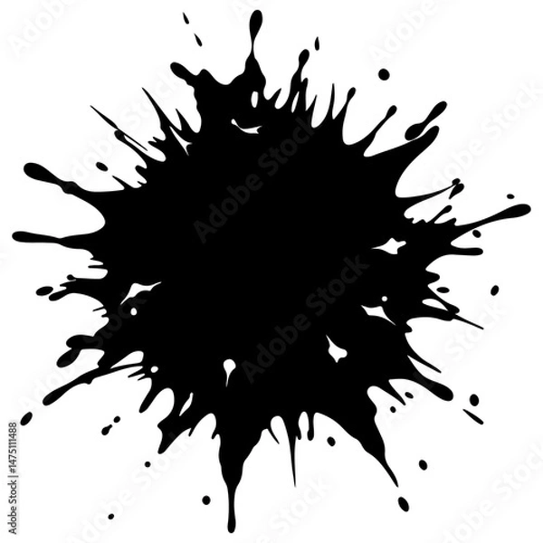 Fototapeta Rocket Launch Vector Icon with Planet and Stars – Space Exploration Outline Design