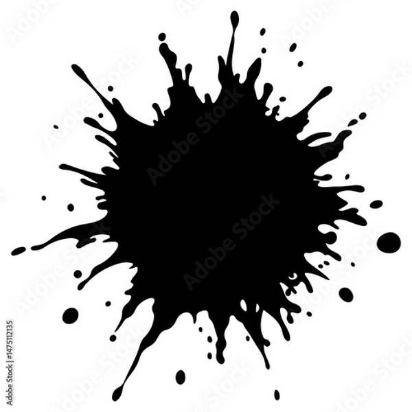 Fototapeta Rocket Launch Vector Icon with Planet and Stars – Space Exploration Outline Design