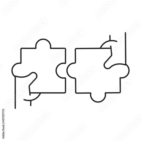 Fototapeta related to sales and marketing. Outline icon collection. Editable stroke. Vector illustration