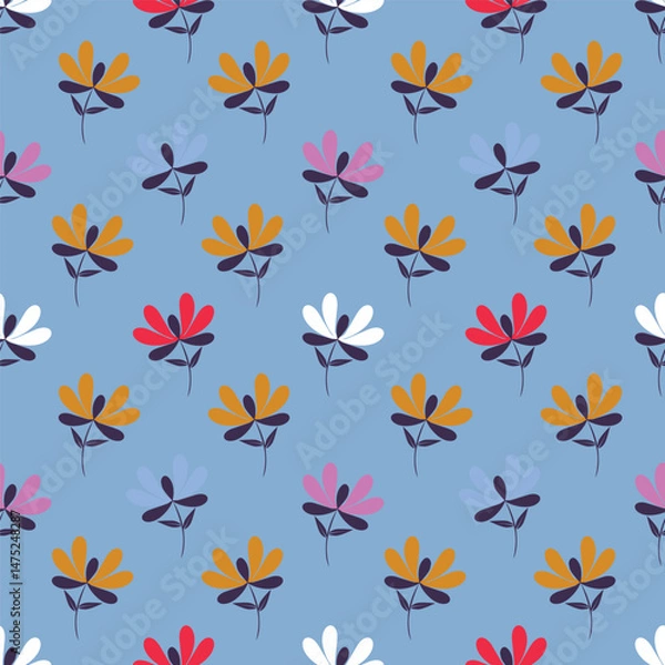 Fototapeta seamless pattern with butterflies