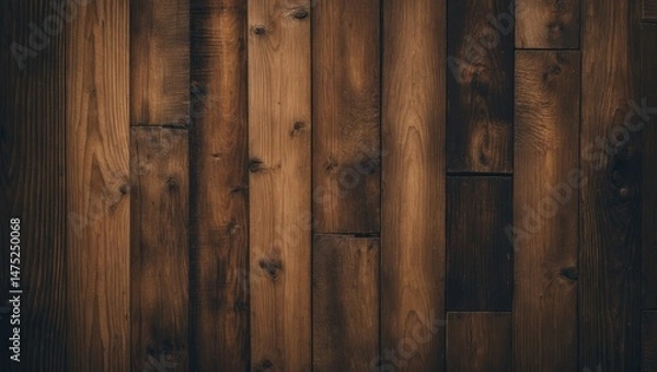 Fototapeta Old timber surface with grunge texture and natural color palette