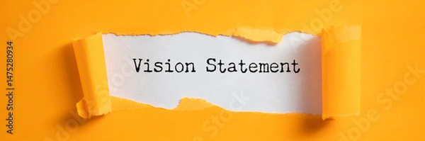 Obraz vision text concept on paper
