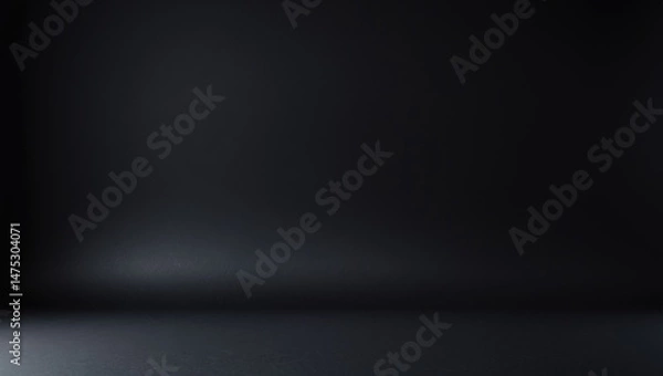 Fototapeta Limbo-themed black paper backdrop with dark gradient, perfect for isolated photography backgrounds
