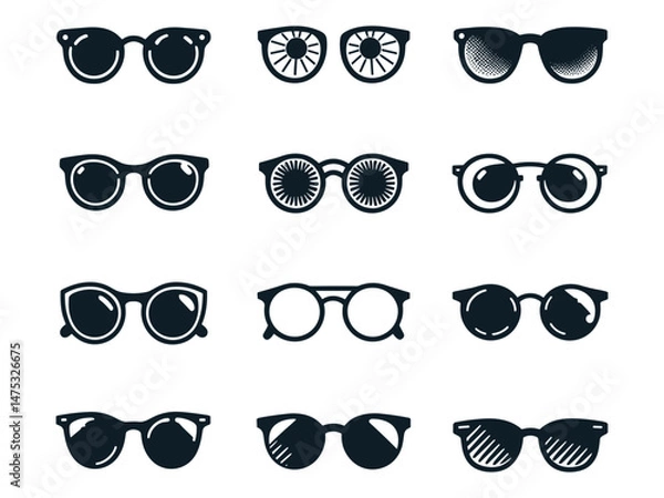 Fototapeta SunGlasses Vector Icon Pack