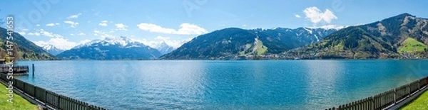 Fototapeta Summer panorama of Zell am See