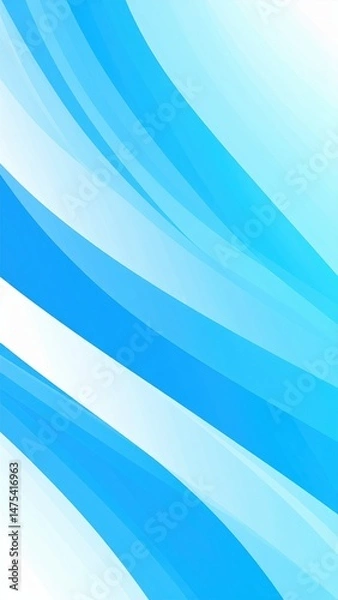 Obraz Dynamic Blue Waves with Smooth Motion and Lively Background Design